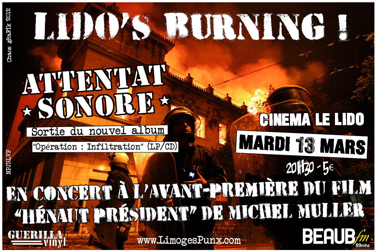 Avant-premi�re "H�naut Pr�sident", Lido, Limoges, 13/03/12