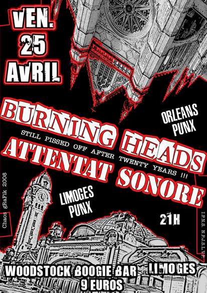 Op�ration S, Attentat Sonore, Limoges, 16/02/08