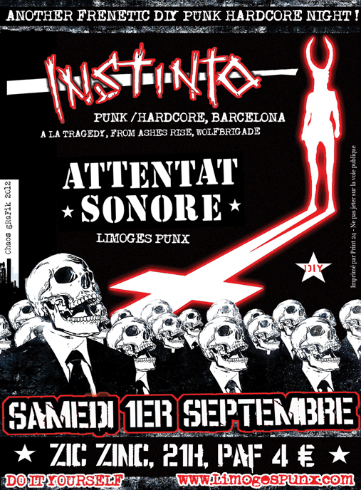 Instinto (Barcelona) +  Attentat Sonore, Limoges, 01.09.12