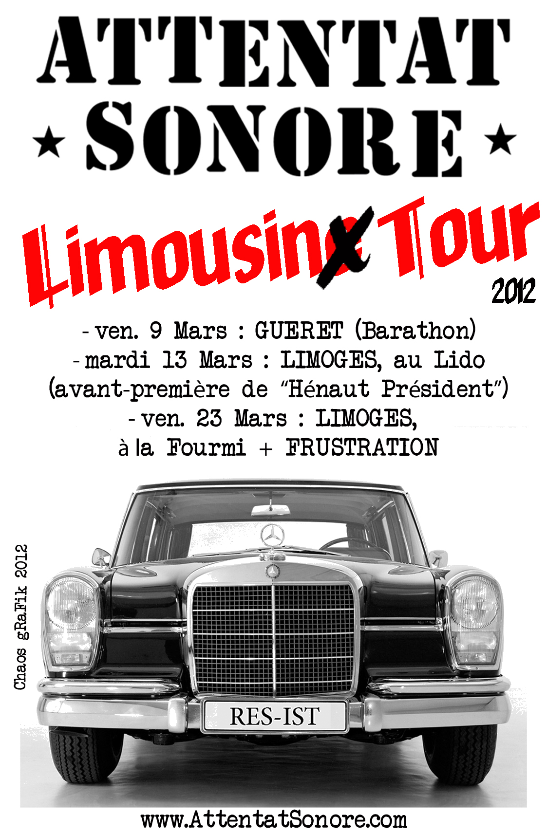 Avant-premi�re "H�naut Pr�sident", Lido, Limoges, 13/03/12